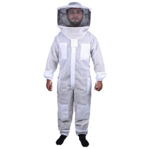 Beekeeping Bee Full Suit 3 Layer Mesh Ultra Cool Ventilated Round Head Beekeeping Protective Gear SIZE 5XL