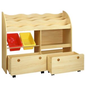 Keezi Kids Bookcase Children Bookshelf Toy Storage Box Organizer Display Rack