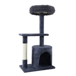 Cat Tree Scratching Post Scratcher Tower Condo House Grey 94cm
