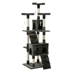 Cat Tree 180cm Trees Scratching Post Scratcher Tower Condo House Furniture Wood