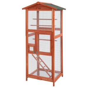 Bird Cage Wooden Pet Cages Aviary Large Carrier Travel Canary Cockatoo Parrot XL