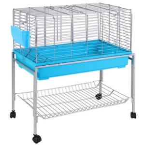 Pet Rabbit Cage Hutch Cages Indoor Hamster Enclosure Carrier Bunny Blue