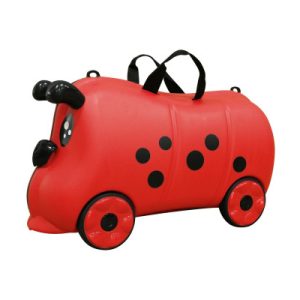 Lenoxx Kids/Children 18L Travel Cabin Luggage Trolley Ride On Wheel Suitcase Red