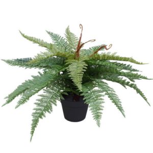 Artificial Potted Fishtail Fern 55cm